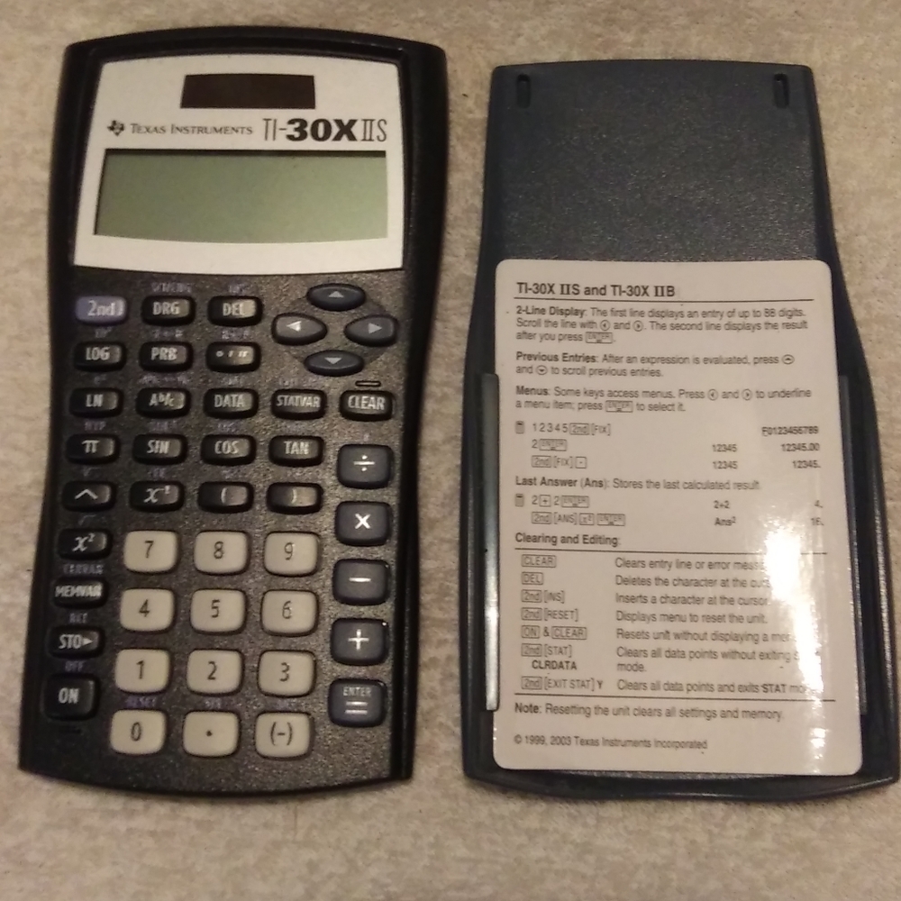 Texas Instruments Scientific Calculator TI-30x IIS